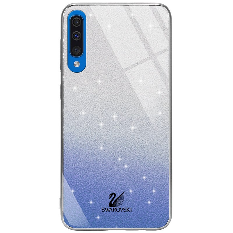 Накладка Glass SW для Samsung A50/A50s/A30/A30s синя-0