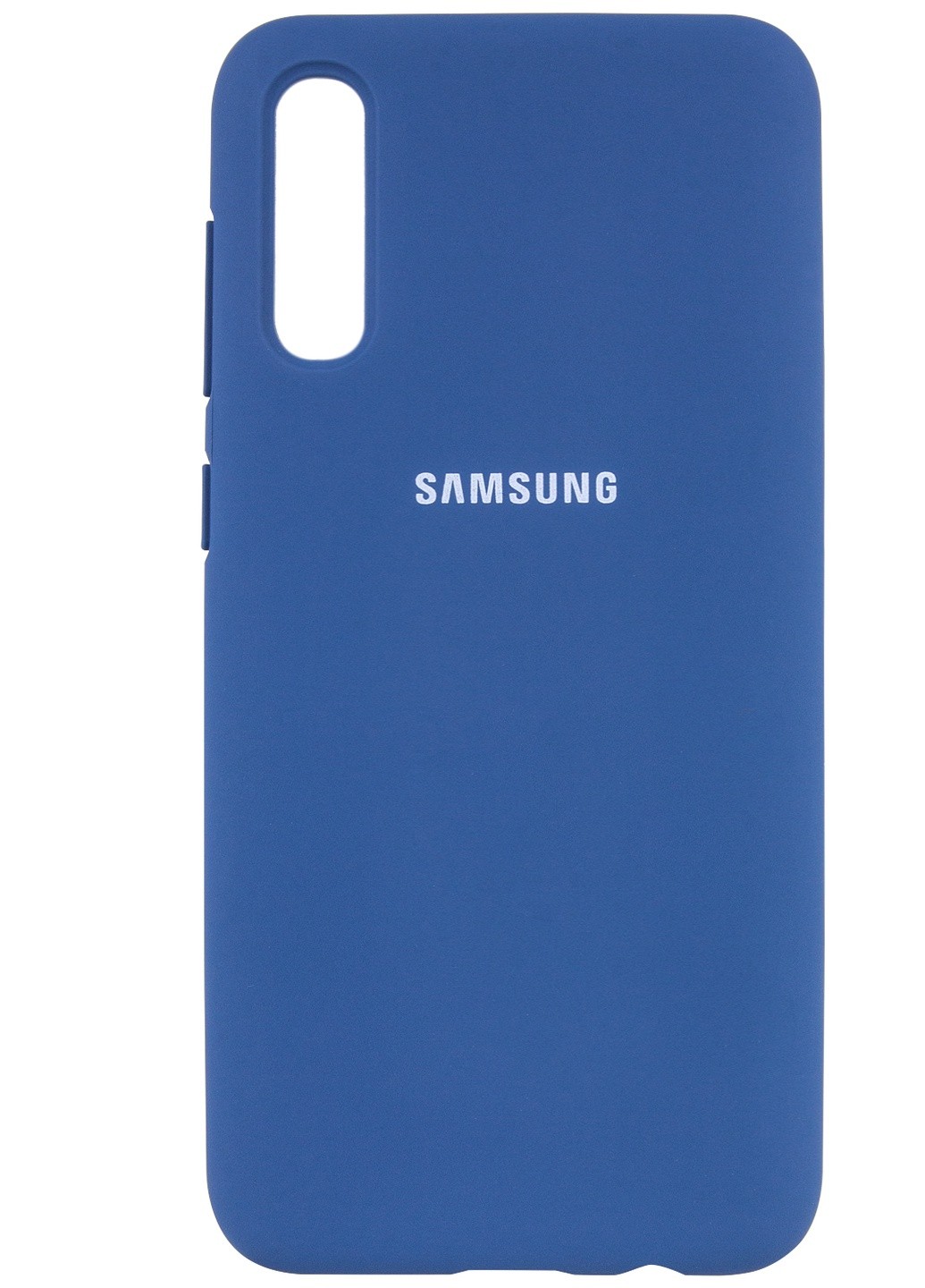 Silicone Cover Full Protective (AA) для Samsung A50/A30s (Navy Blue)-0