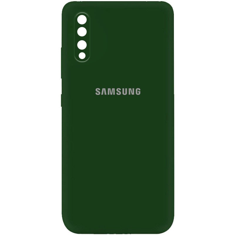 Silicone Cover My Color Full Camera (A) для Samsung A50 (A505F)/A50s/A30s (Dark Green)-0