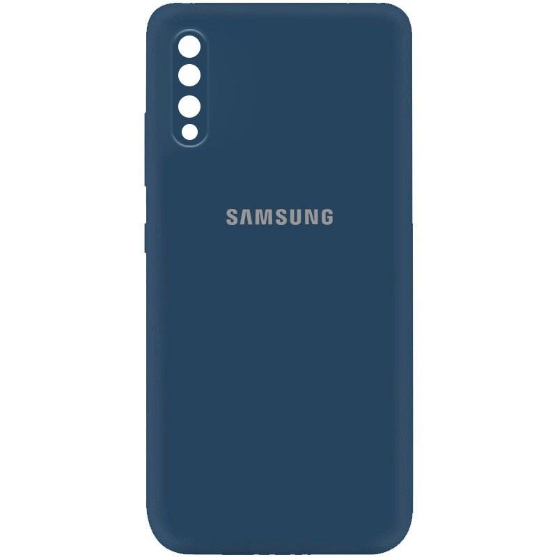 Silicone Cover My Color Full Camera (A) для Samsung A50 (A505F)/A50s/A30s  (Navy Blue)-0