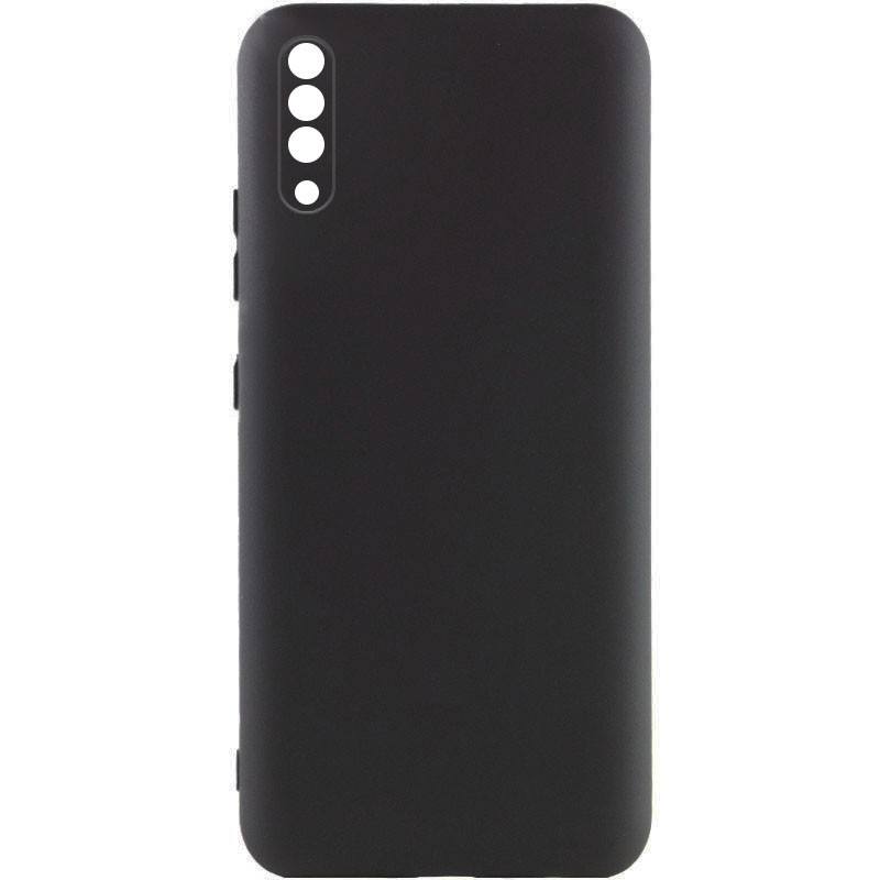 Silicone Cover Full Camera without Logo (A) для Samsung A50/A30s (Black)-0