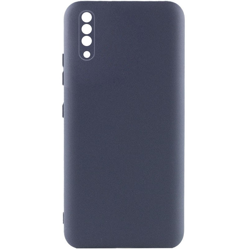 Silicone Cover Full Camera without Logo (A) для Samsung A50/A30s (Midnight blue)-0
