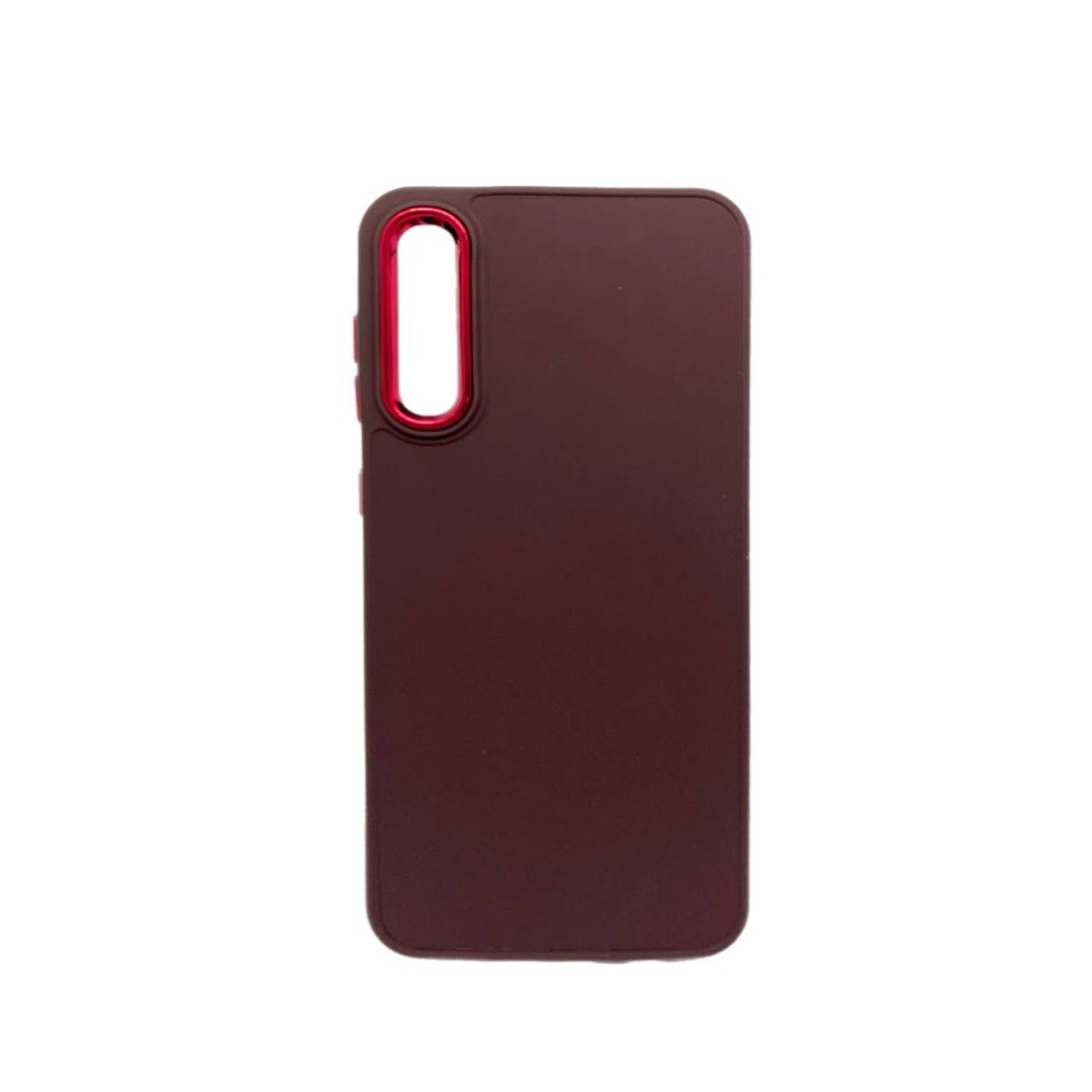 Накладка Matte Colorful Metal Frame Samsung A50/A30s (Marsala)-0