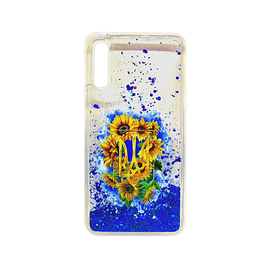 Накладка Fluid Painted для Samsung A50/A30s Символ UA (блисківки плавають)-0
