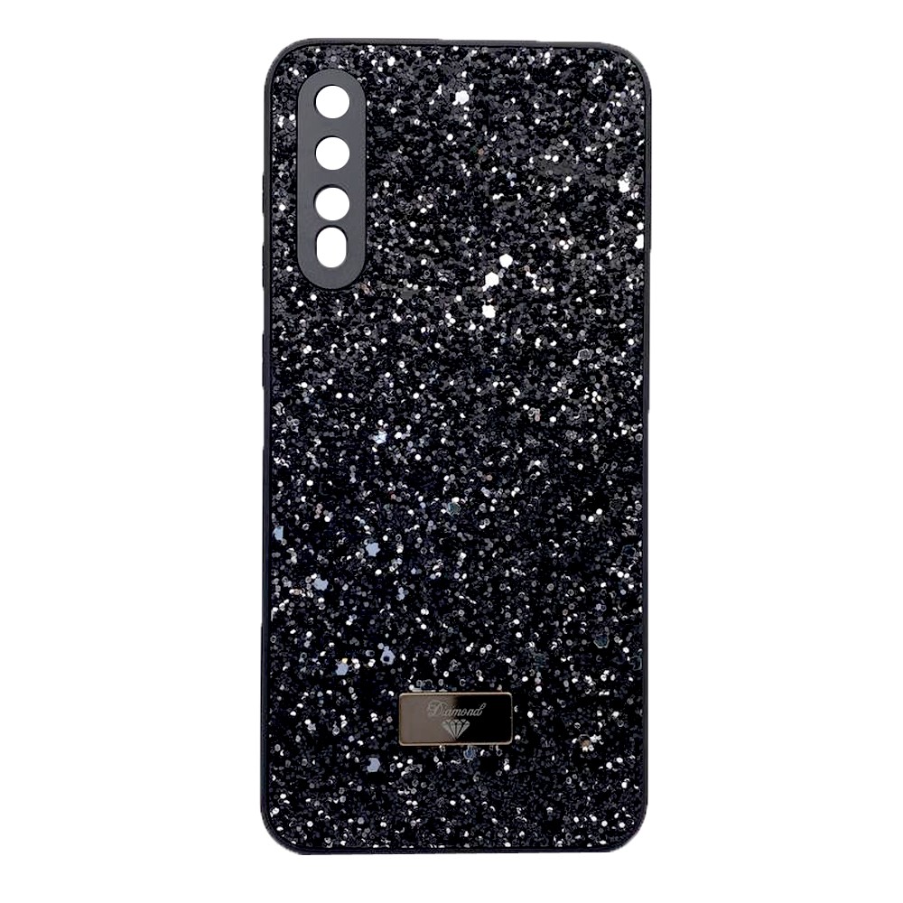 Накладка Bling Grainy Diamond Separate Camera для Samsung A50/A30s (Чорна)-0