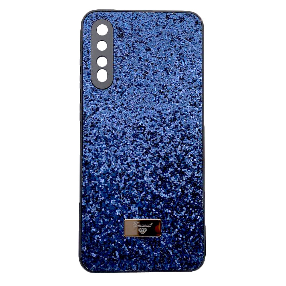 Накладка Bling Grainy Diamond Separate Camera для Samsung A50/A30s (Синя)-0