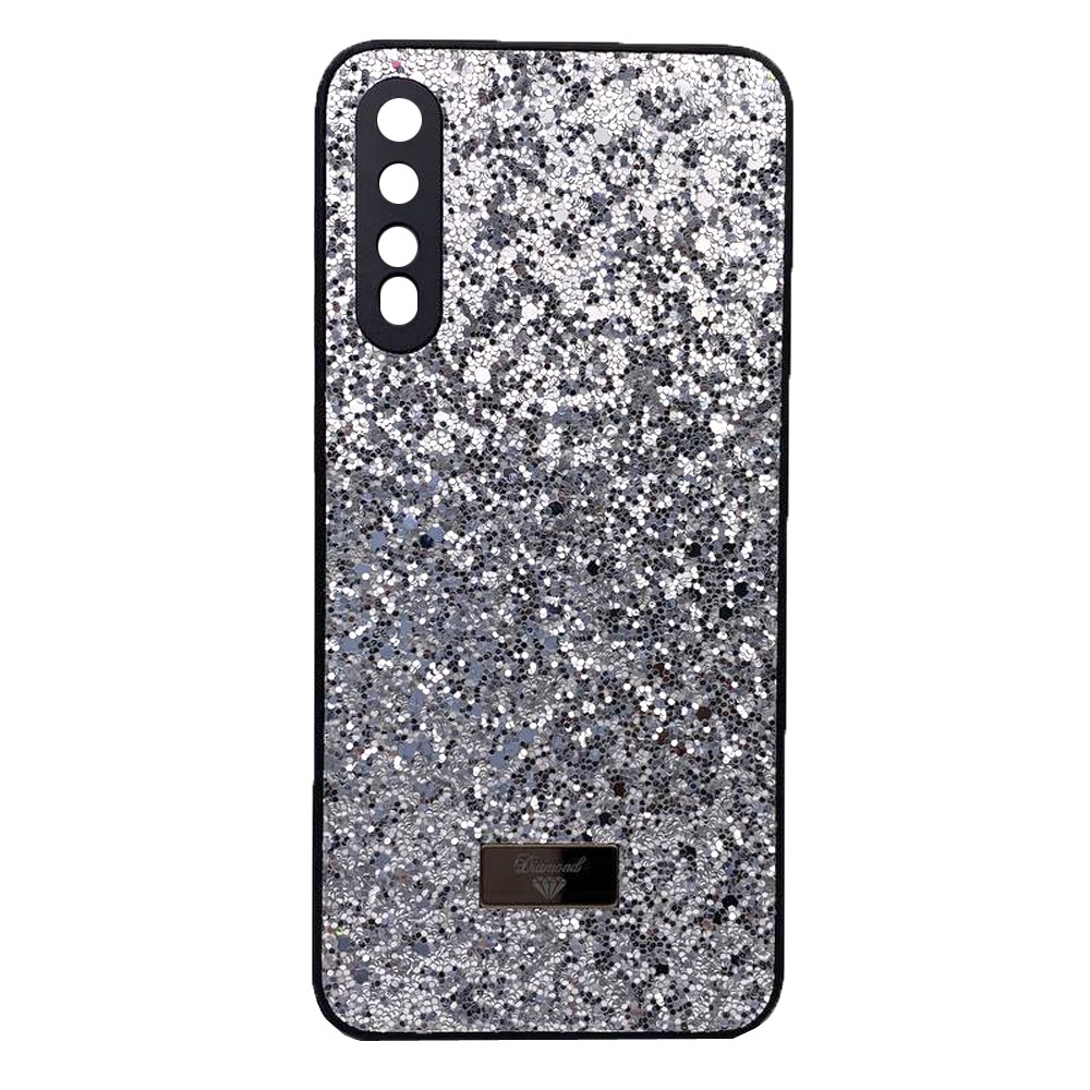 Накладка Bling Grainy Diamond Separate Camera для Samsung A50/A30s (Срібляста)-0