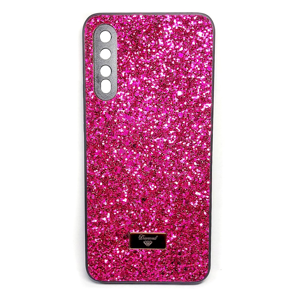 Накладка Bling Grainy Diamond Separate Camera для Samsung A50/A30s (Малинова)-0