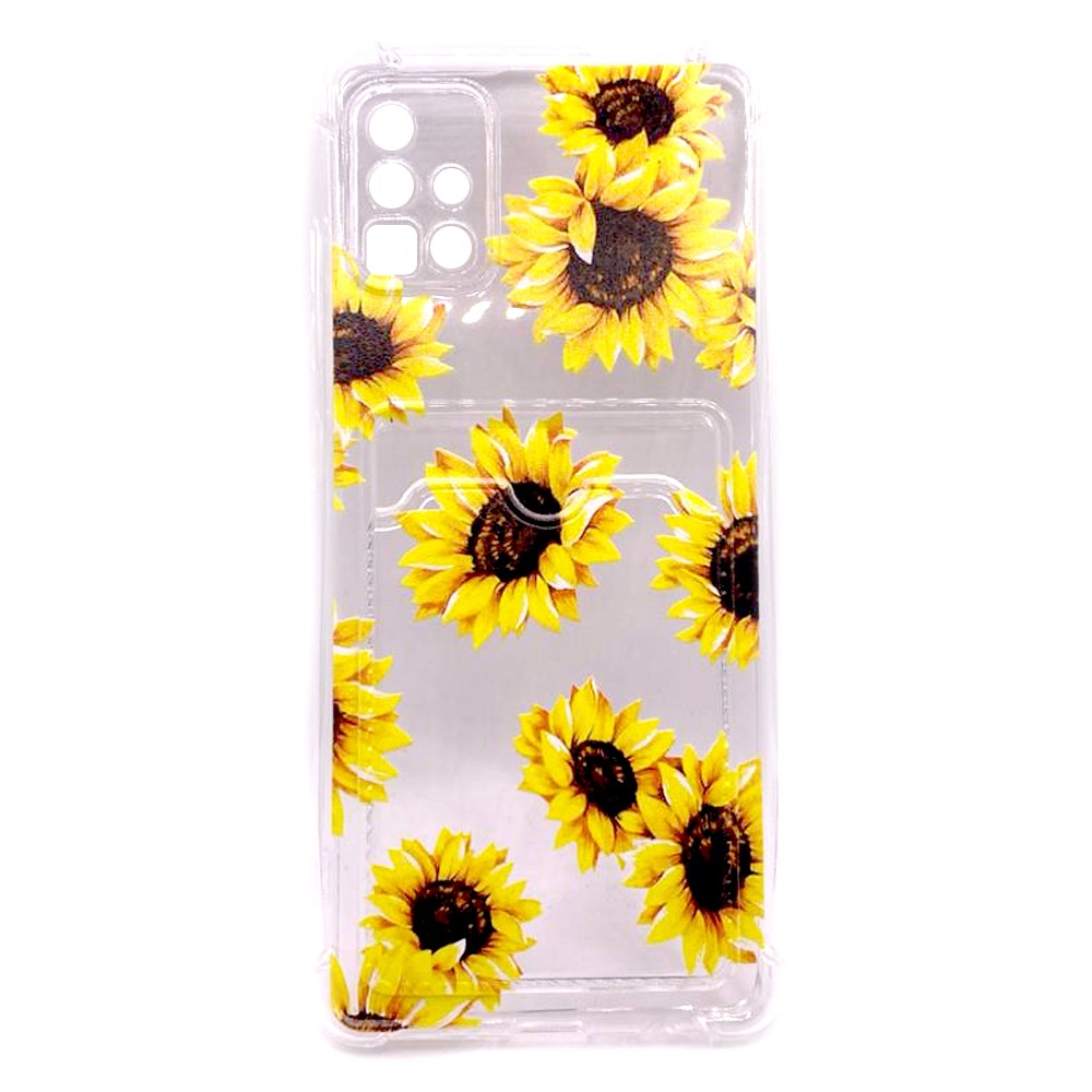 Накладка Space Card Pocket Image для Samsung A51/M40s Соняхи-0