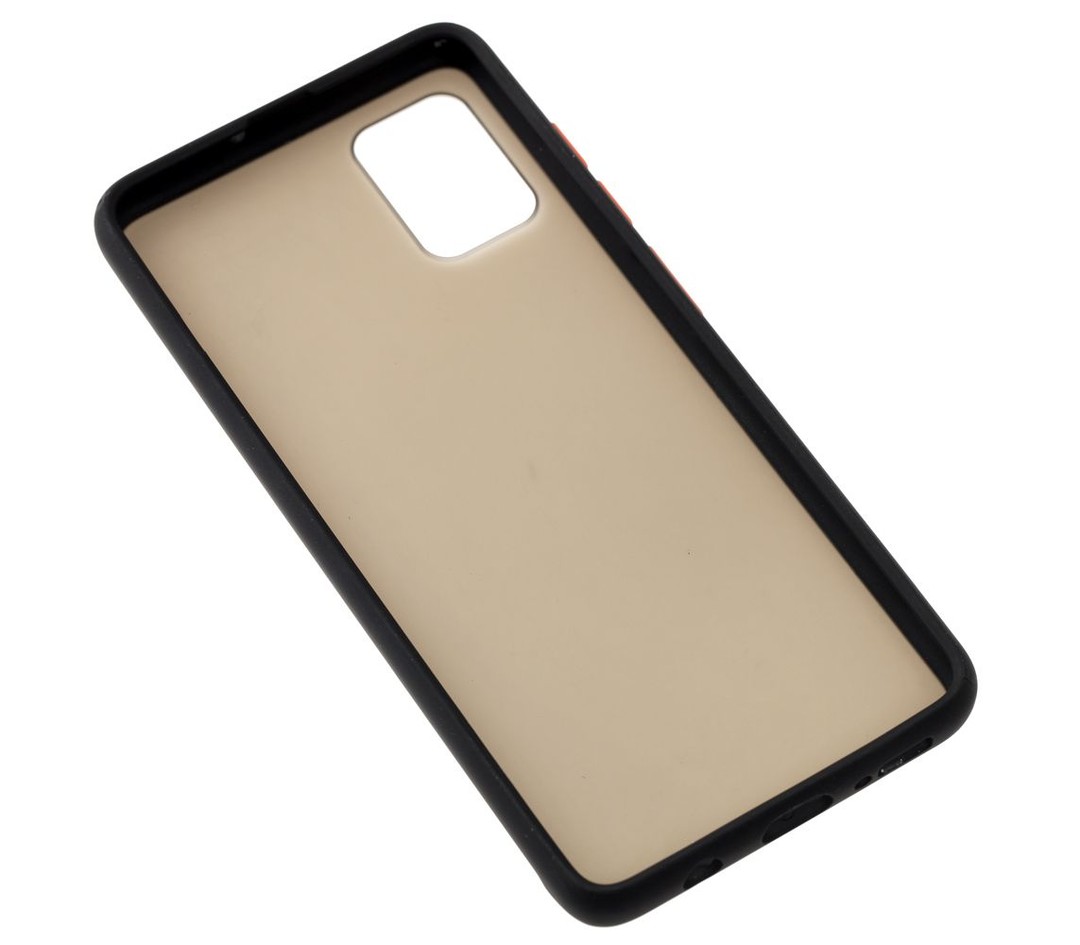 Накладка Totu Gingle для Samsung A51 чорний з червоними кнопками-2