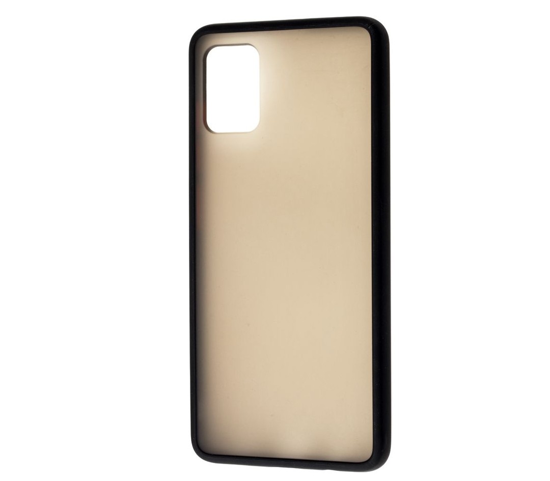 Накладка Totu Gingle для Samsung A51 чорний з червоними кнопками-0