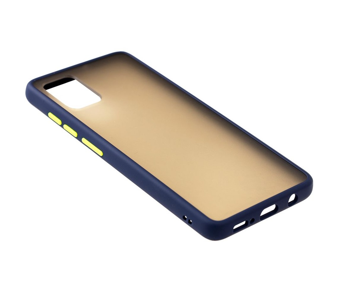Накладка Totu Gingle для Samsung A51 синій з зеленими кнопками-1
