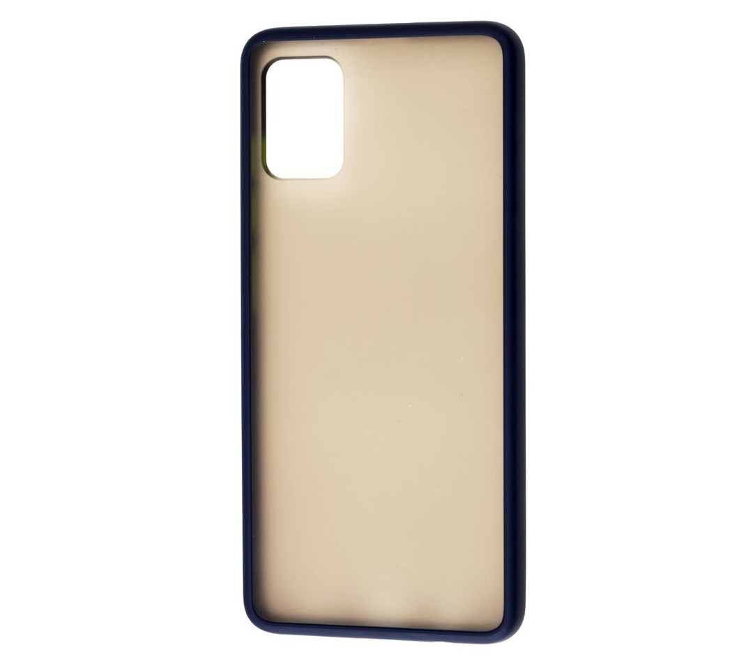 Накладка Totu Gingle для Samsung A51 синій з зеленими кнопками-0