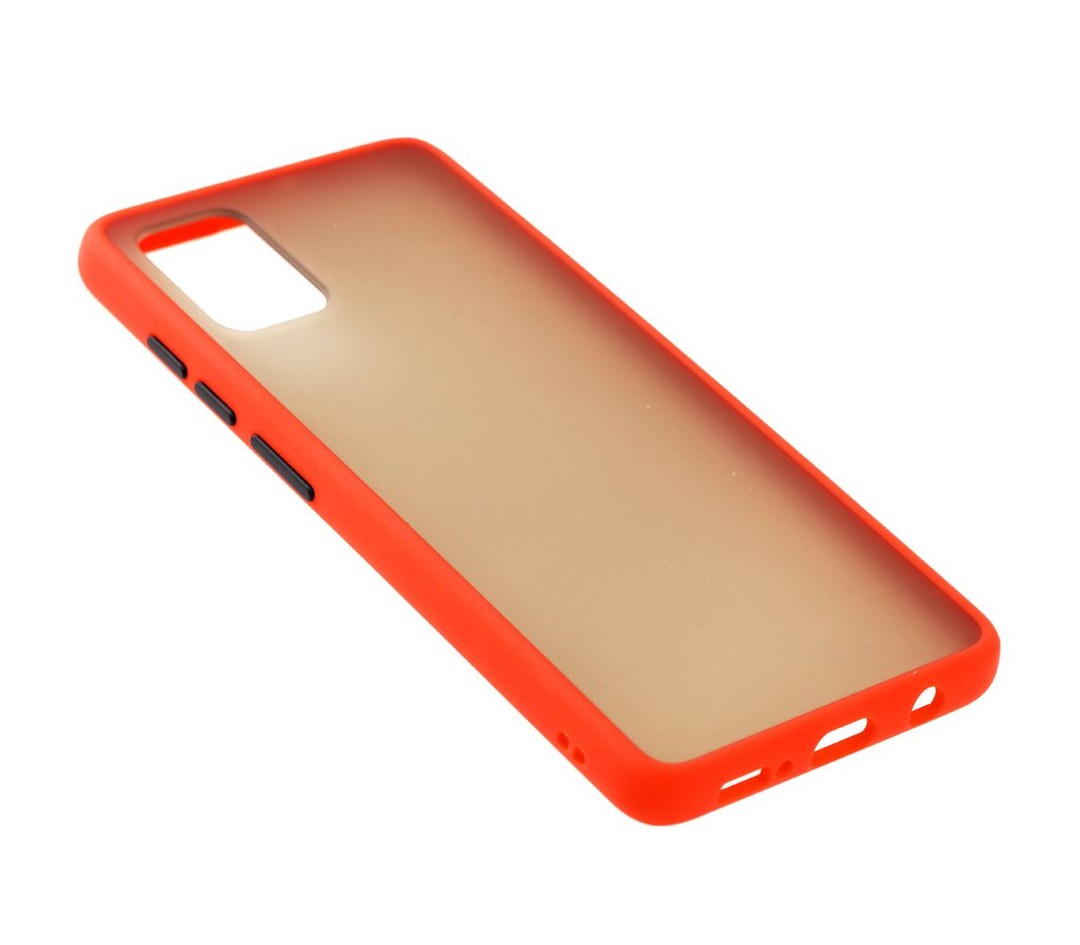 Накладка Totu Gingle для Samsung A51 червоний з чорними кнопками-1