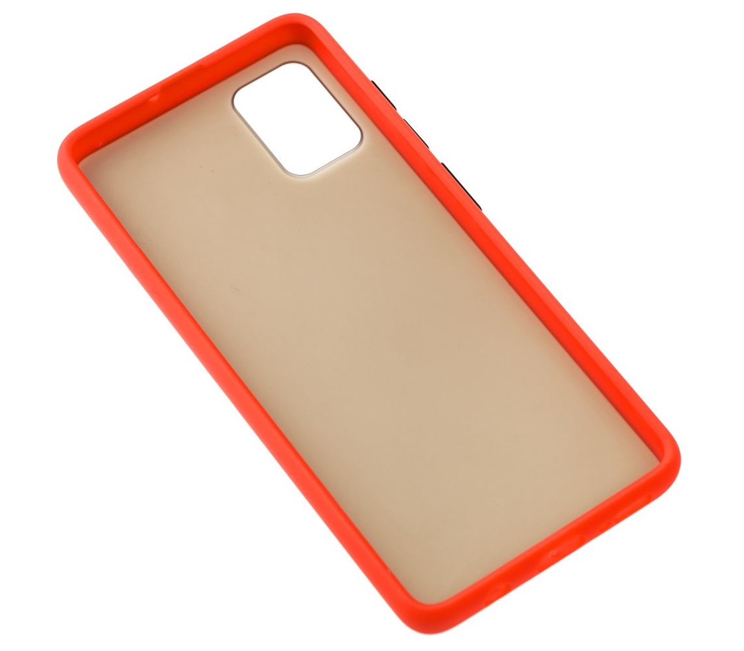 Накладка Totu Gingle для Samsung A51 червоний з чорними кнопками-2