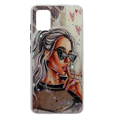 Накладка Mix Art для Samsung A31 Дівчина в окулярах-0
