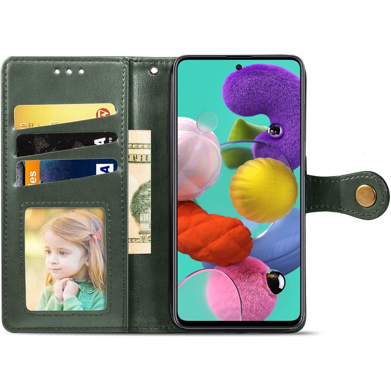Книжка GETMAN Gallant для Xiaomi Redmi Note 14 Pro 4G зелена-1