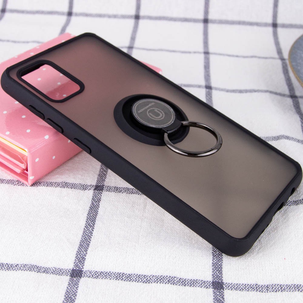 Чохол Deen ColorEdgingRing для Samsung A51 чорний-1