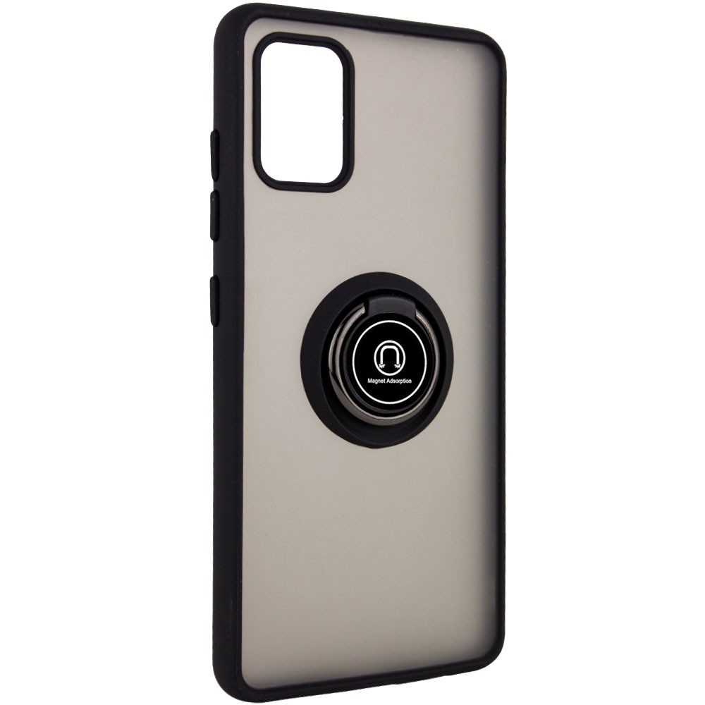 Чохол Deen ColorEdgingRing для Samsung A51 чорний-0