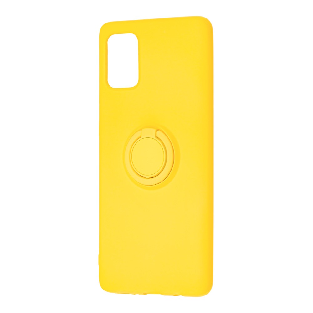 Накладка ColorRing з кільцем для Samsung S20 FE жовта-0