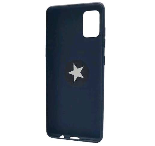 Накладка ColorRing з кільцем для Samsung A51/M40s синя-1