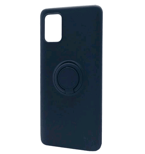 Накладка ColorRing з кільцем для Samsung A51/M40s синя-0