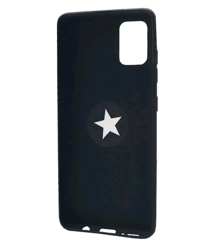 Накладка ColorRing з кільцем для Samsung A51/M40s чорна-1