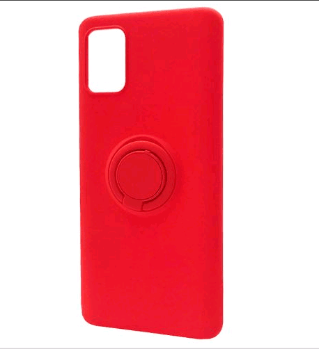 Накладка ColorRing з кільцем для Samsung A51/M40s червона-0