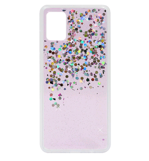 Накладка Sparkles для Samsung A51/M40s рожева-0