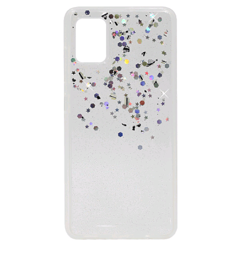 Накладка Sparkles для Samsung A51/M40s біла-0