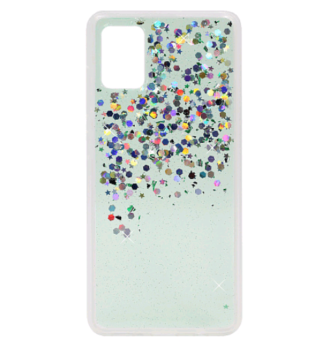 Накладка Sparkles для Samsung A51/M40s зелена-0