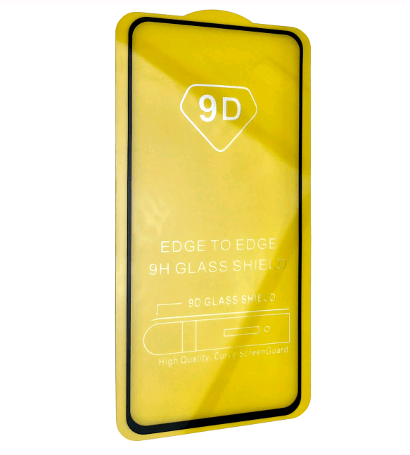 Захисне скло 9D Full Glue для Samsung A51 з чорною рамкою (м`яка упаковка)-0