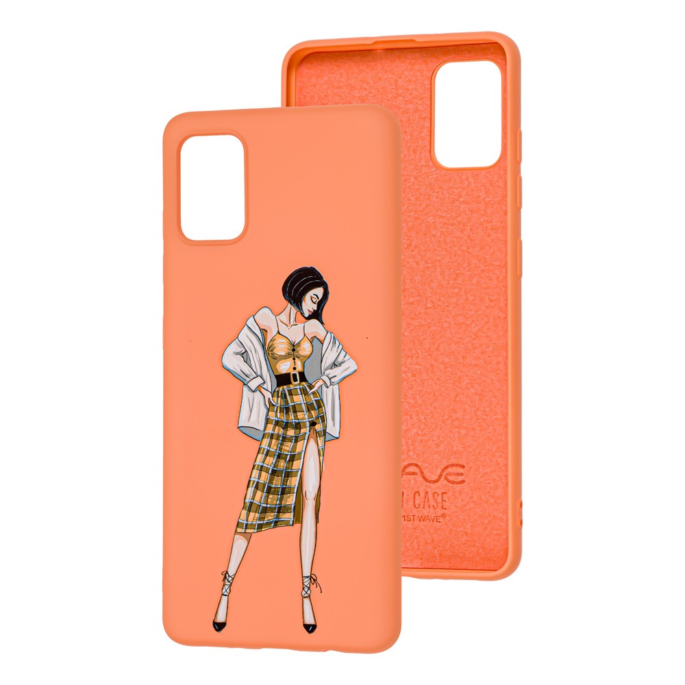 WAVE Fancy для Samsung A31 (A315) (plaid skirt girl/peach)-0