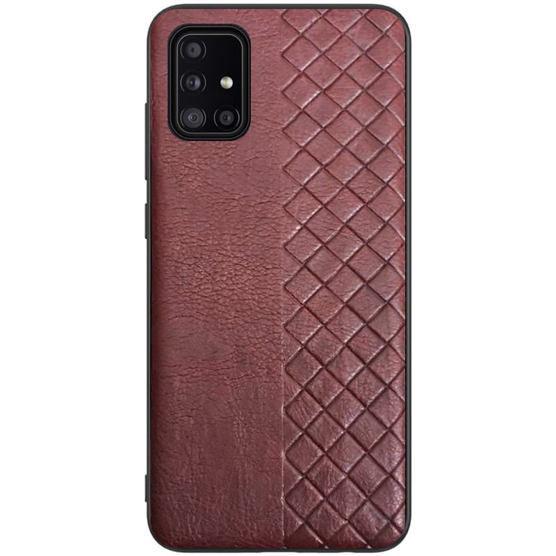 Накладка WeaveSide для Samsung A51/M40s темно-коричнева-0