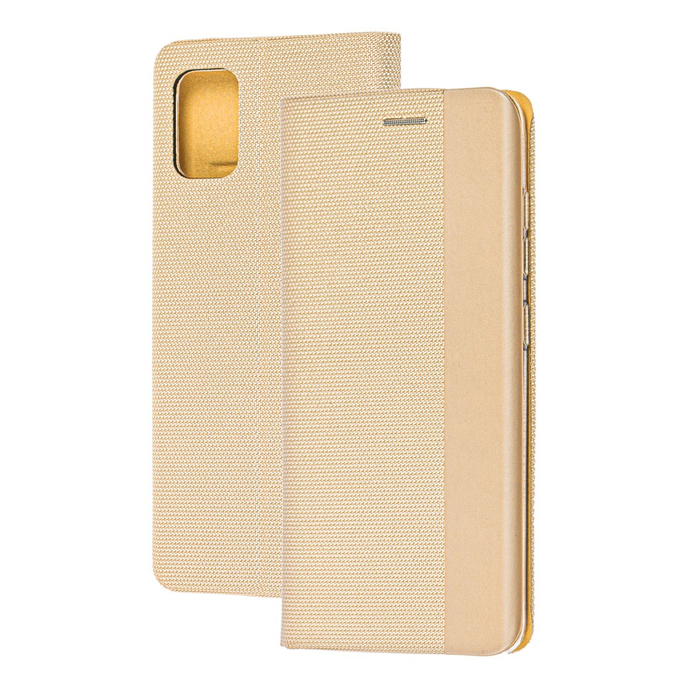 Книжка Gelius Canvas для Samsung A51/M40s золота-0