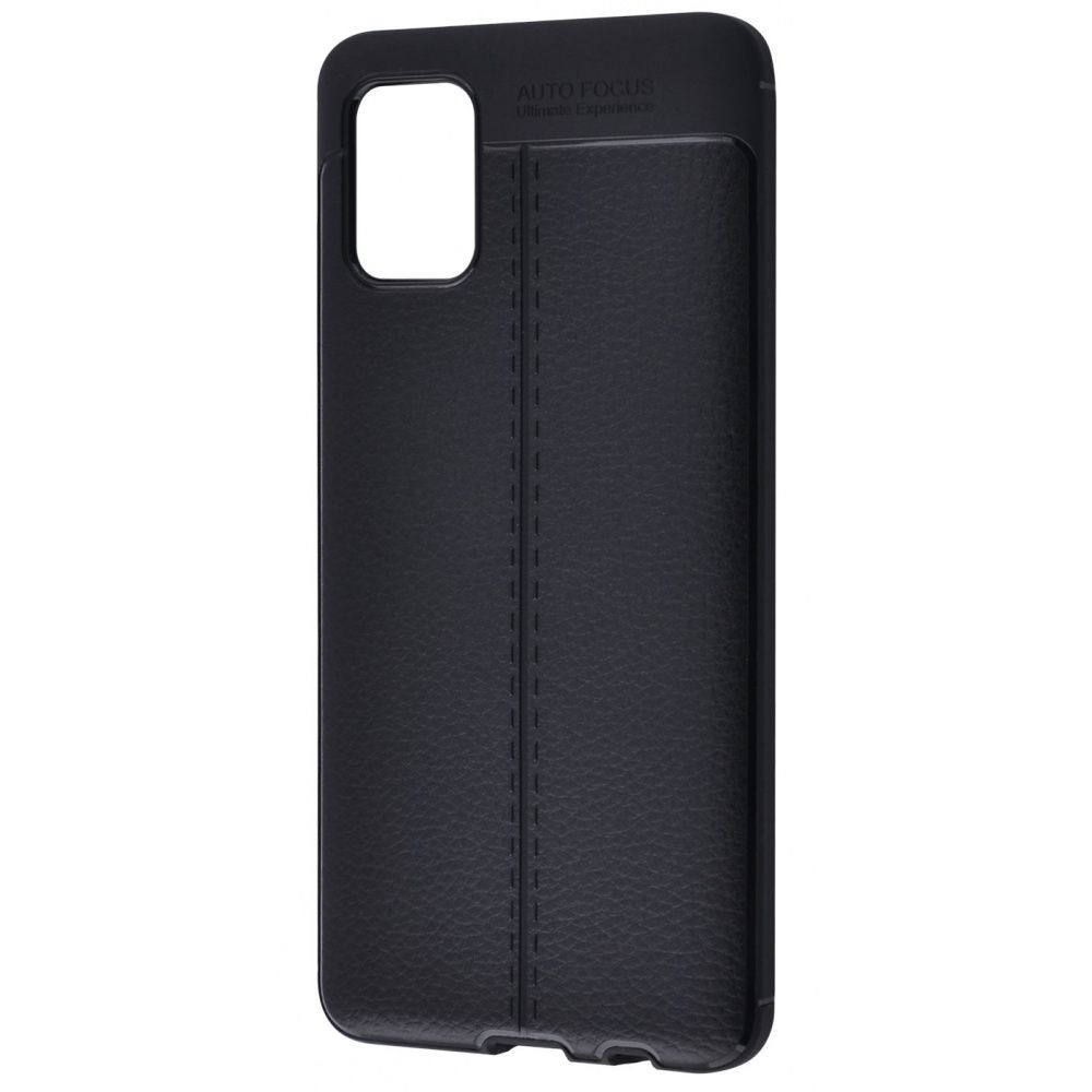 Накладка Ultimate Leather для Samsung A51/M40s чорна-0