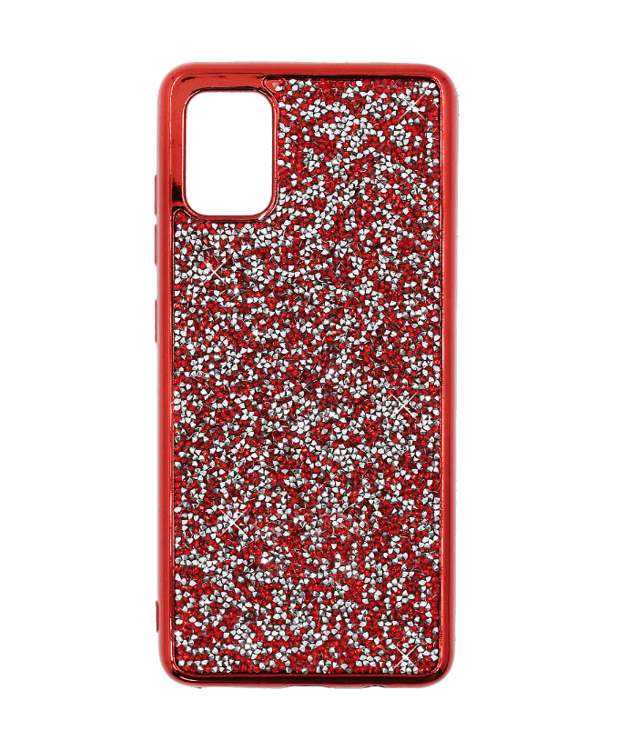 Накладка Grainy Diamonds для Samsung A51/M40s червона-0