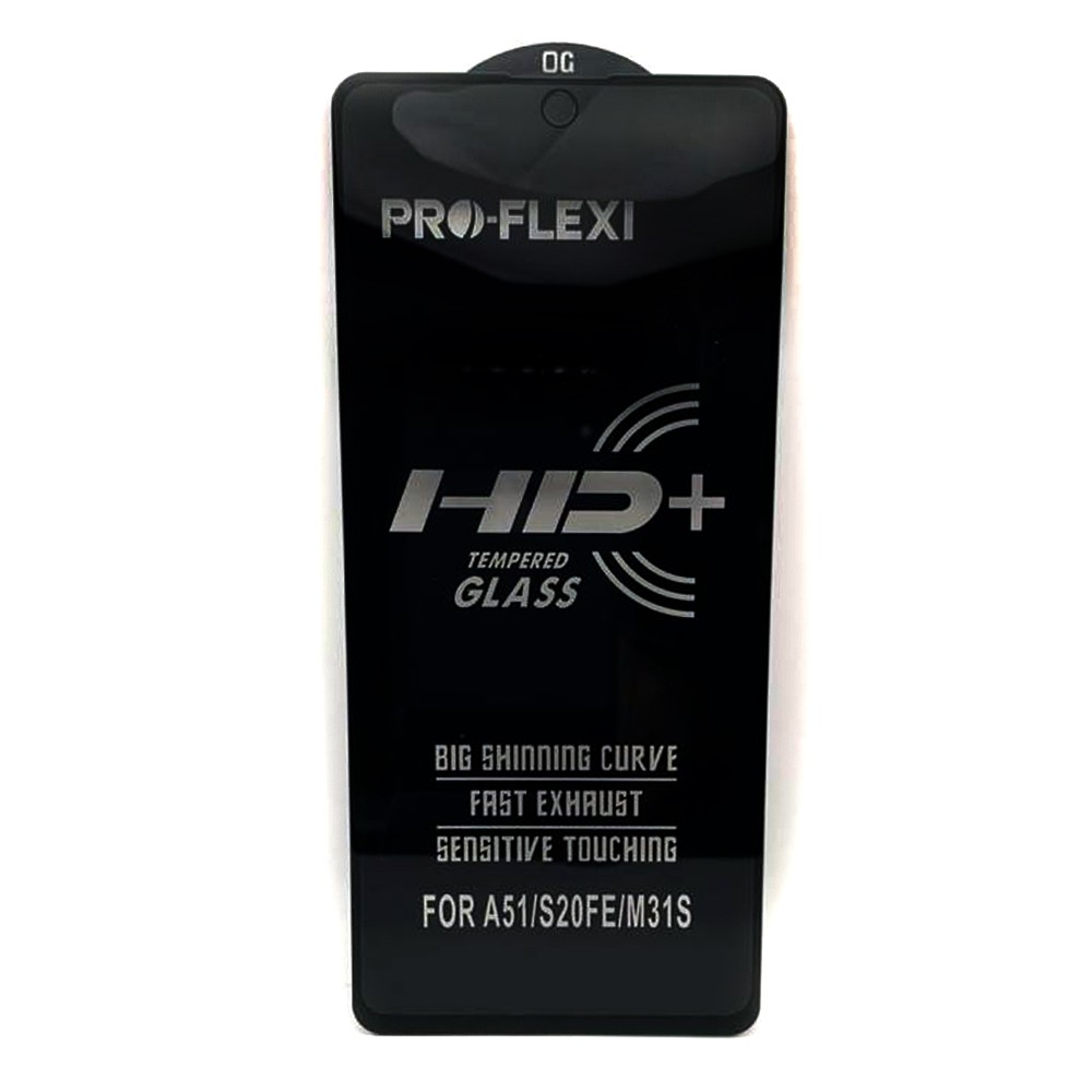 Захисне скло Flexi HD+ для Samsung A51/M40s (Чорне)-0
