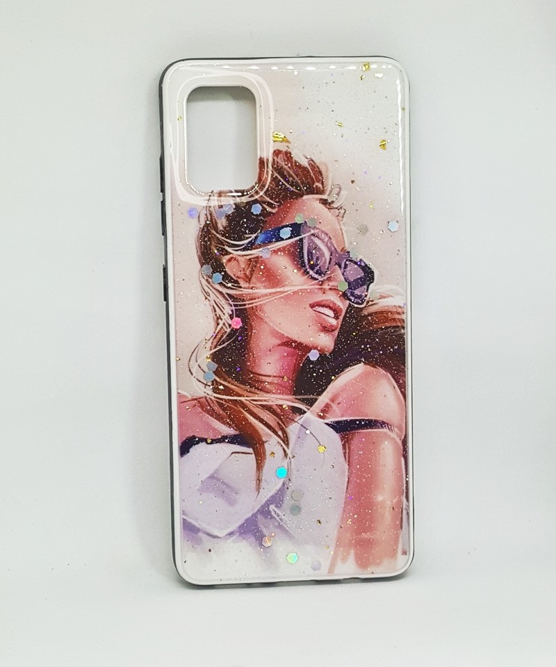 Накладка Mix Art для Samsung A41 Дівчина в брендових окулярах-0