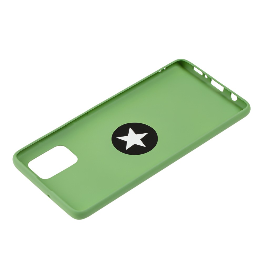 Накладка ColorRing з кільцем для Samsung A51/M40s зелена-2