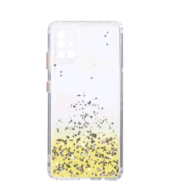 Накладка Glitter Bling Sequins для Samsung A51/M40s жовта-0