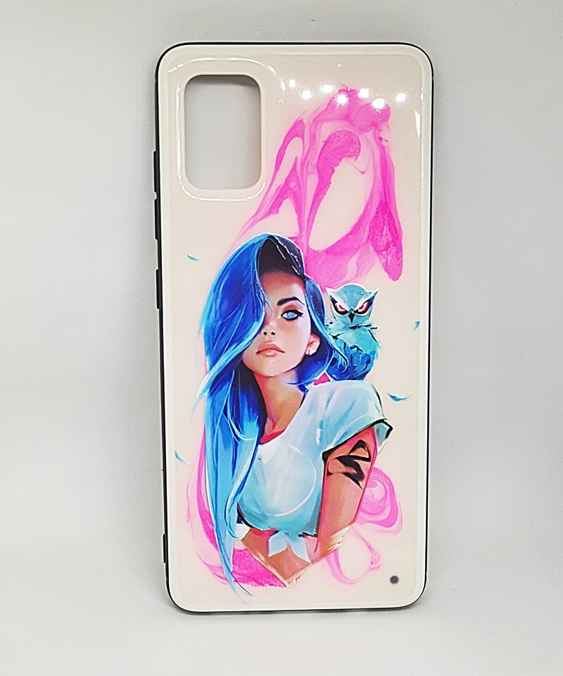 Накладка UV для Samsung A51/M40s  Дівчина з совою-0