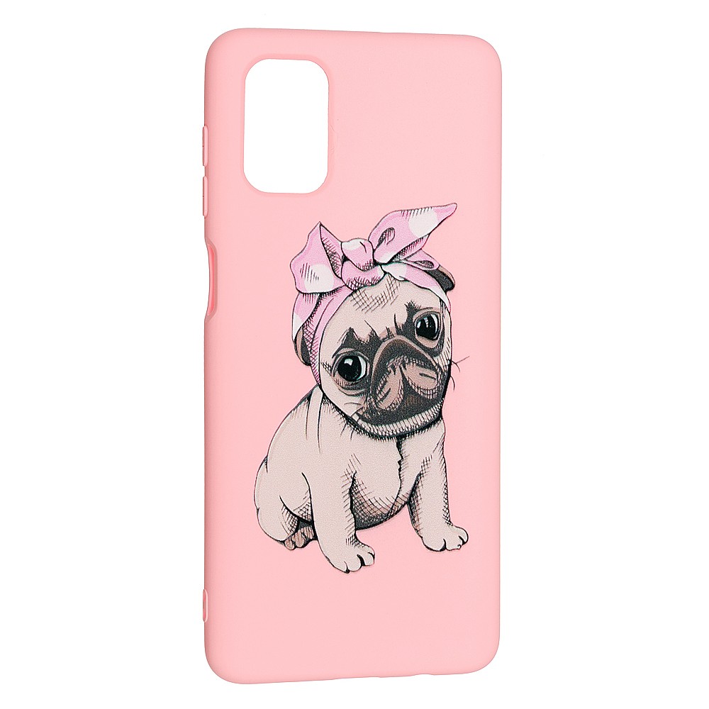 Накладка Silicone ART для Samsung A51 "Мопс"-0