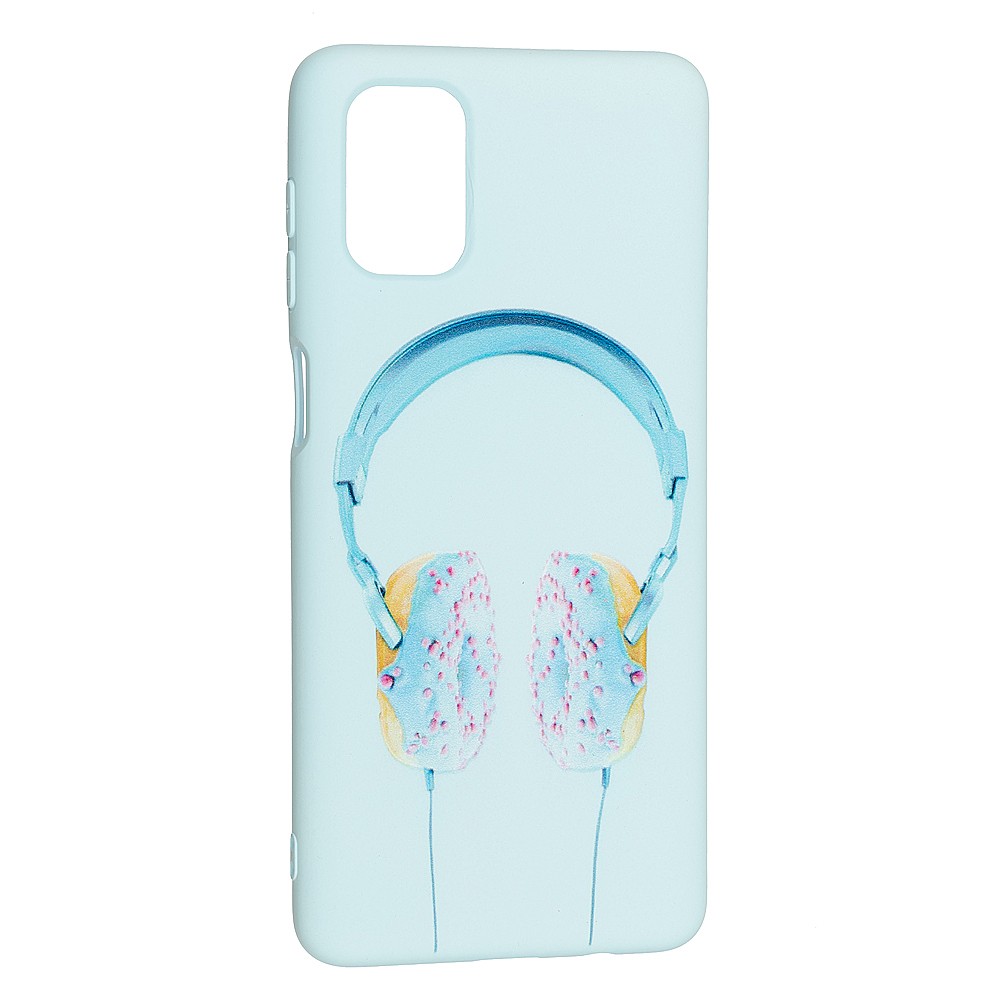 Накладка Silicone ART для Samsung A51 "Навушники"-0