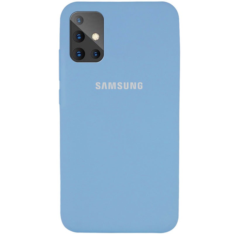 Silicone Cover Full Protective (AA) для Samsung A51 (Lilac Blue)-0