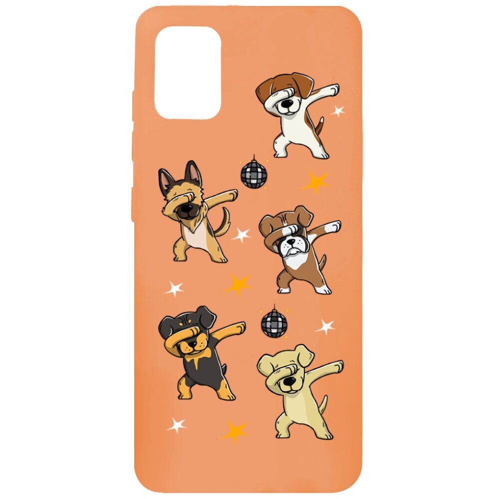Накладка MiaMi Cartoon для Samsung A51 Orange Dogs-0