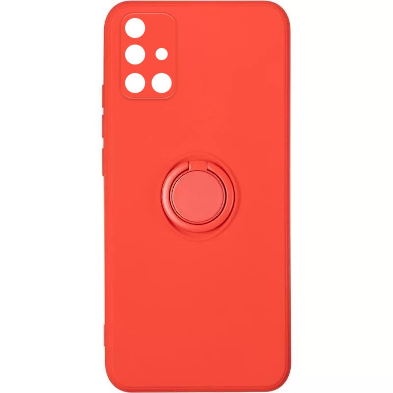 Накладка Candy Ring Full Camera для Samsung A71 (Red)-0