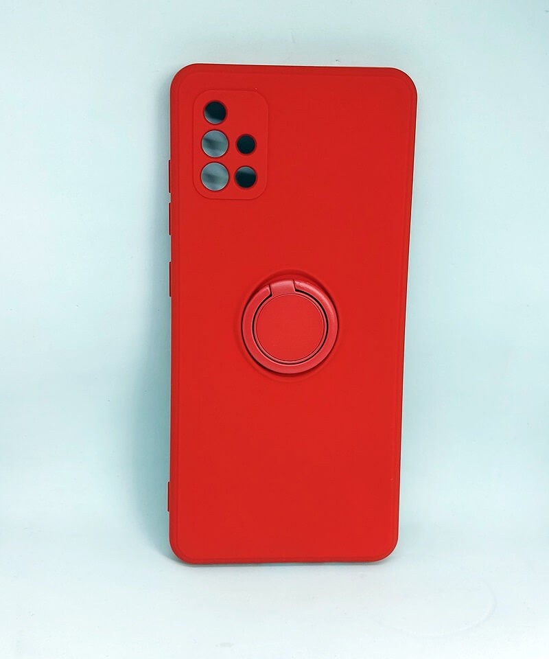 Накладка Candy Ring Full Camera для Samsung A51 (Red)-0
