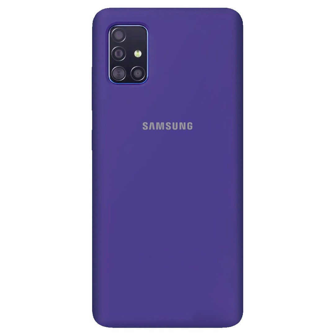Silicone Cover Full Protective (AA) для Samsung A51 (Purple)-0