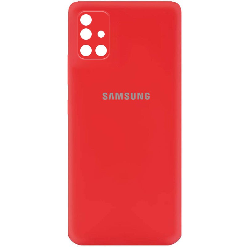 Silicone Cover My Color Full Camera (A) для Samsung A51 (Red)-0